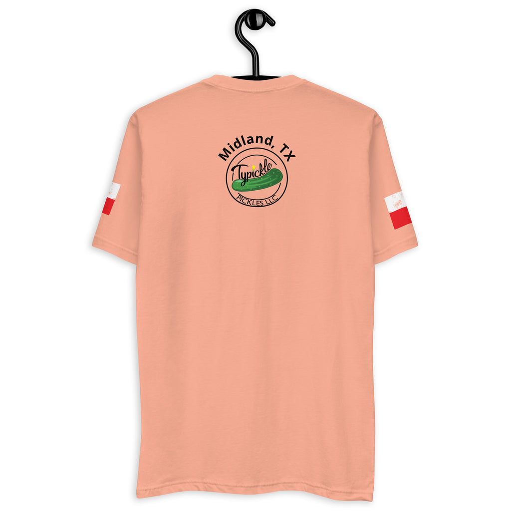 a t - shirt with a picture of a Typickle Logo on it